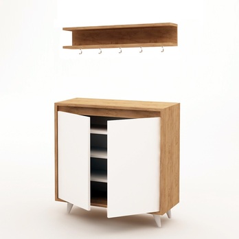 Predsieňová zostava OBSOYO biela/dub 2