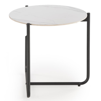 Konferenčný stolík OCENO I biely mramor/čierna 1