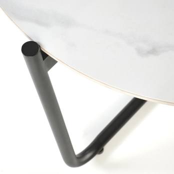 Konferenčný stolík OCENO II biely mramor/čierna 3