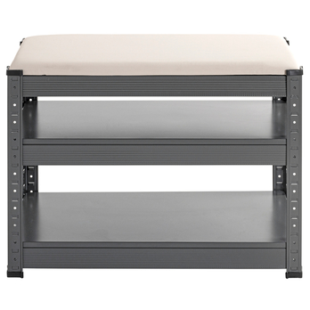 Lavica na topánky ODENSE sivá/antracitová 2