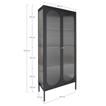 Vitrína ODILOADI čierna 4