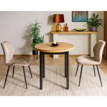 Jedálenský stôl ODOM 4 dub artisan/čierna 1