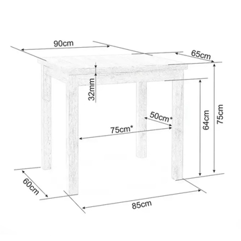 Jedálenský stôl ODOM dub torro/kašmírová 3