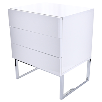 Nočný stolík ODON IS biela vysoký lesk 3