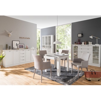 Jedálenský stôl ODOSA biela 6