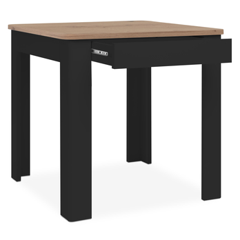 Jedálenský stôl ODOSA čierna/dub artisan 4