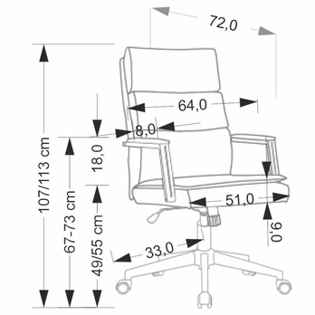 Kancelárska stolička ODRAONU 2 svetlosivá 11