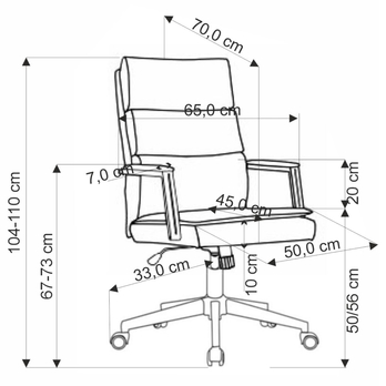 Kancelářská židle ODRAONU sivá 10