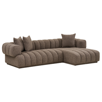 Sedacia súprava OERURO pravá, hnedá 2