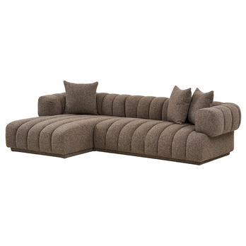 Sedacia súprava OERURO ľavá, hnedá 2