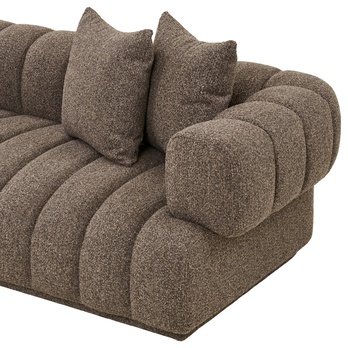 Sedacia súprava OERURO ľavá, hnedá 5