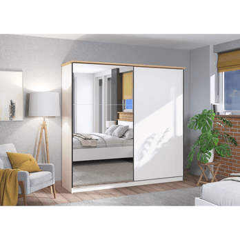 Šatníková skriňa OFELIA biela 1