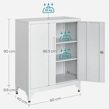 Skriňa do pracovne OFFICE biela 5