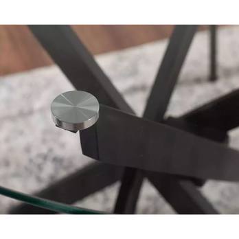 Konferenčný stolík OGAS 3 priesvitná/čierna 2