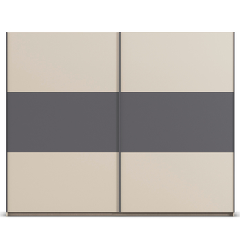 Šatníková skriňa OJSA III šampanské/sivá 2