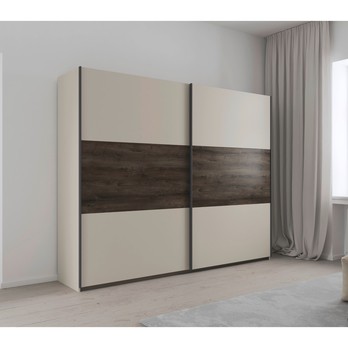 Šatníková skriňa OJSA III šampanské/dub atlantic tmavý 1