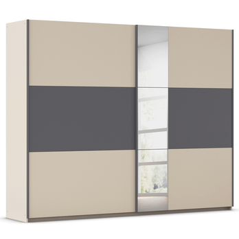 Šatníková skriňa OJSA IV šampanské/sivá 2