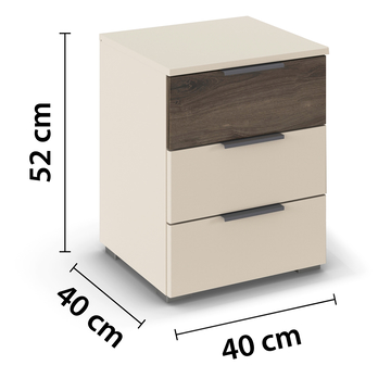 Nočný stolík OJSA šampanské/dub atlantic tmavý 3