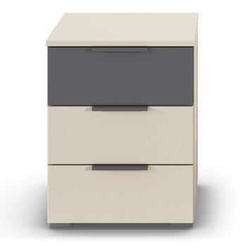 Nočný stolík OJSA šampanské/sivá 2