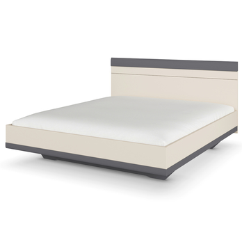 Spálňová zostava OJSA šampanské/sivá, 180x200 cm 1