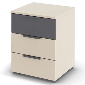 Spálňová zostava OJSA šampanské/sivá, 180x200 cm 3