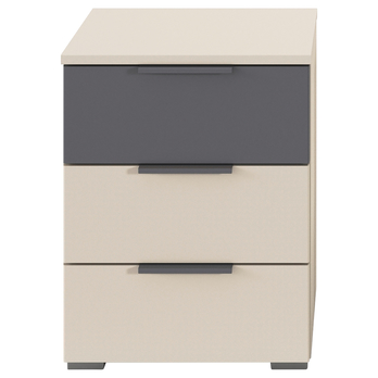 Nočný stolík OJSA šampanské/sivá, sada 2 ks 2