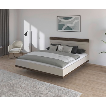 Posteľ OJSA šampanské/dub atlantic tmavý, 180x200 cm 1