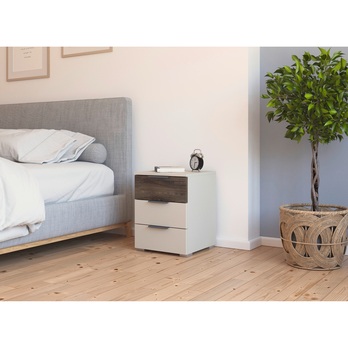 Nočný stolík OJSA šampanské/dub atlantic tmavý, sada 2 ks 1