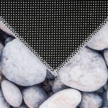 Koberec OKRUHLIAKY sivá, 60x180 cm 2