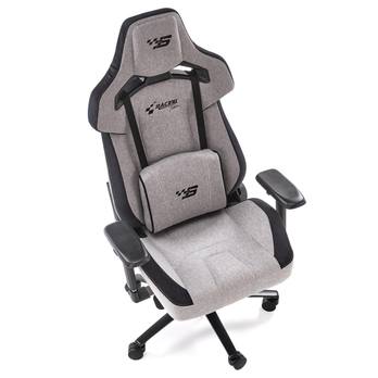 Herná stolička OLASTIR sivá/čierna 1