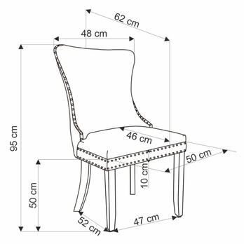 Jedálenská stolička OLDO béžová 10