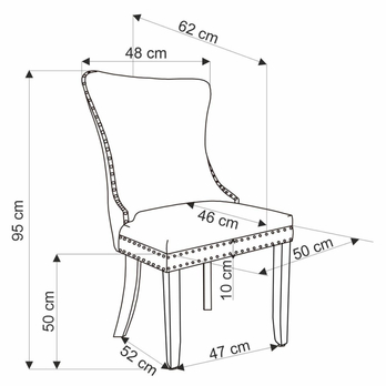 Jedálenská stolička OLDO sivá 10
