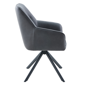 Jedálenská stolička OLENA antracitová 4