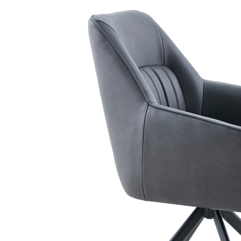 Jedálenská stolička OLENA antracitová 6