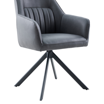 Jedálenská stolička OLENA antracitová 8