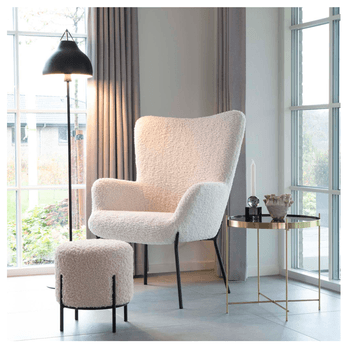 Taburet OLFURD biela 2