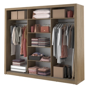 Šatníková skriňa OLINDA dub shetland 4