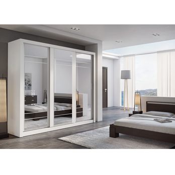 Šatníková skriňa OLINDA biela 1