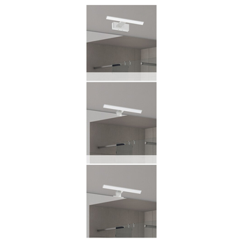 Kúpeľňové nástenné LED svietidlo OLIRO strieborná, šírka 40 cm 1