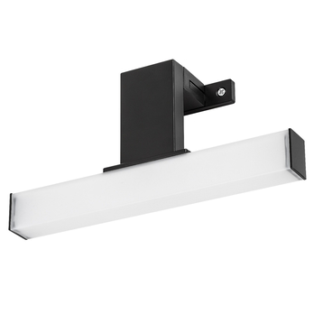 Kúpeľňové nástenné LED svietidlo OLIRO čierna, šírka 20 cm 3