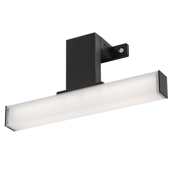 Kúpeľňové nástenné LED svietidlo OLIRO čierna, šírka 20 cm 4