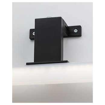 Kúpeľňové nástenné LED svietidlo OLIRO čierna, šírka 40 cm 9