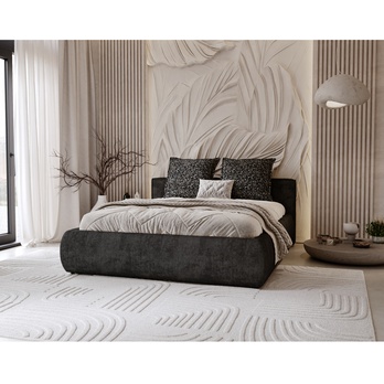 Posteľ s roštom OLIVE grafitová, 160x200 cm 1