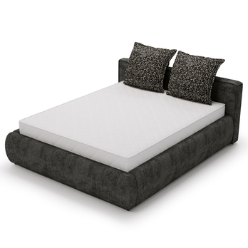 Posteľ s roštom OLIVE grafitová, 160x200 cm 3