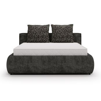 Posteľ s roštom OLIVE grafitová, 160x200 cm 4