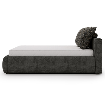 Posteľ s roštom OLIVE grafitová, 160x200 cm 5