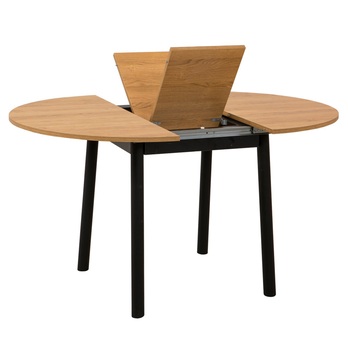 Jedálenský stôl OLIVE dub/čierna 2