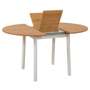 Jedálenský stôl OLIVE dub/biela 2