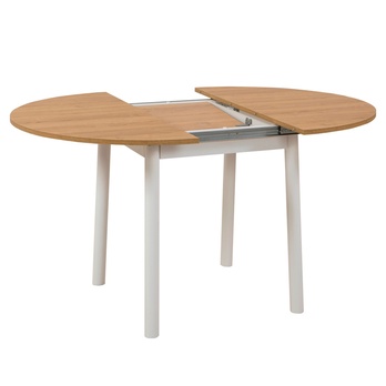 Jedálenský stôl OLIVE dub/biela 3