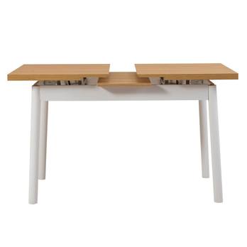 Jedálenský stôl OLIVER biela/prírodná 4